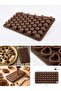 55-Piece Silicone Heart Chocolate Mold - Non-Stick Coffee Side Serving Tray, Jelly and Ice Mold - 2