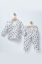 Baby Girl & Child 2-Piece 100% Organic Black Heart Patterned Pajama Set Buttoned Set