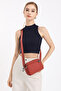 Coffee Light Fabric Multi-Pocket Small Size Daily Women's Crossbody Bag - 6