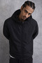Men's Premium Comfort Oversize Black Raincoat & Windbreaker - 2
