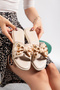 Rose Staple Detailed Orthopedic Women's Slippers