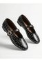 Women's Ballerinas with Stone Detail and Buckle, Mary Jane, Anatomical Comfortable Sole, Daily Stylish Women's Ballerinas - 2