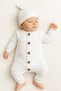 2-Piece Seasonal Cotton Baby Romper Set with Buttons, Long Sleeves, Newborn & 0-3-6-9 Months - 3
