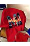 T-Shirt Miami Sunset Printed Men's Cotton Relaxed Cut