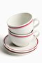 2-pack porcelain cups and saucers - 3