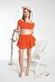 Women's Coral Shorts Skirt Set