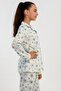 Girl's Shirt Collar Long Sleeve Pajama Top - 2