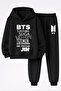 Bts Bangthan Boys Printed 3-Yarn Quality Sweatshirt and Sweatpants Kids' Top-Bottom Set