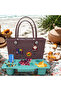 XL EVA Beach Tote Bag Set – Luxury Waterproof Summer Bag with Tray & Charms - 3