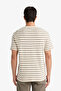 100% Cotton Regular Fit Striped T-Shirt F9673Ax26Sp - 5