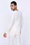 Ecru Soft Thermal 0 Collar قميص داخلي بأكمام طويلة - 4