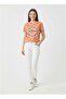 Ladies Graphic T-shirt -ORANGE - 3
