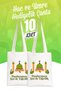 Hajj and Umrah Gift Cloth Pouch 20X25 - We Added Your Prayers to Ours 10 Pieces