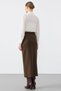 Knitwear Pencil Skirt Brown - 4