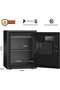 Safe FB-530OMBK - 36L Fireproof Home & Office Safe with Digital Keypad + Key Lock for Docume - 3