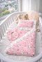 Pink Mattress Pillowed Swaddle Cover for Baby, with Fiber Filling, Muslin Fabric Bottom Opening