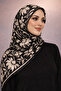 شال قطني ناعم من سلسلة بلاك وايت D8