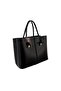 Women's Hand and Shoulder Bag with Lace Detail and Stitched Thin Straps - 4