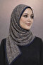شال قطني ناعم من السلسلة الزرقاء الداكنة D8