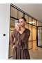 Firfir Detailled Sheer Blouse Brown - 3