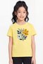 3-Piece Girls' T-Shirt with Bicycle Collar and Print Detail - 2