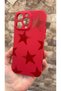iPhone 14 Pro Max Compatible Red Star Silicone Shock Absorbing Classic Protected Rubber Case - 4
