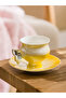 Lcw Home Mixed Butterfly Figured Porcelain Coffee Cup Set for 2 People 90 ml - 2