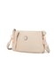 Beige Ultra Light Fabric Daily Small Size Women's Phone, Money and Card Bag - 2
