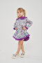 Veronica Flowered Purple Dress - 2