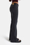 Women's Smoke Gray 2s6-1 SWL Mid-Rise Flared Fit Belt Detail Stretchy Denim Jeans - 7
