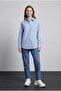 Striped Transparent Shirt Oversize Long Sleeve Cotton