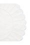 White Embroidered Wavy American Service Set |   Stylish Tableware Presentation Plate (6 Pieces) - 3