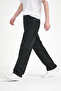 Men's Black Washed Baggy Fit Jeans - 2