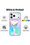 iPhone 15 Pro Compatible Prismedge Magsafe Transparent Case – Laser Optical Rainbow Reflective Transparent - 4