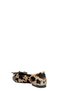 Brown Leopard Leopard Pattern Women's Ballerina Shoes - 3