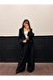 Women's Rope Detailed Blazer Jacket and Trousers Set - 4