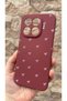 Mi 15t Pro Compatible White Bow Patterned Silicone Shock Absorbing Classic Protective Rubber Case - 3