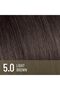 Plex Rebuilder Permanent Hair Color Cream - 5.0 Light Brown Professional Hair Dye K - 5
