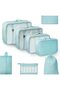 8 Set Packing Cubes for Suitcases, Travel Luggage Packing Organizers with Laundry Bag, Compres
