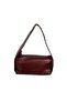 Studded Strap Detailed Zippered Soft Leather Women's Hand and Shoulder Bag - 3