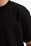 Anti-Wrinkle Oversize Crew Neck Basic Short Sleeve T-Shirt B6494Ax26Sp - 4