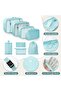 8 Set Packing Cubes for Suitcases, Travel Luggage Packing Organizers with Laundry Bag, Compres - 3