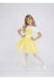 Girl's April 23 October 29 Performance Outfit Costume Tutu Skirt Short Sleeve Floral Pattern T-Shirt Set091