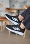 Women's Black and White Sneaker Casual Sports Shoes 053-K - 3