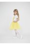 Girl's April 23 October 29 Performance Outfit Costume Tutu Skirt Short Sleeve Floral Pattern T-Shirt Set091 - 2