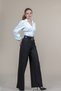 Women's Summer Coffee High Waist Belted Classic Pocket Trousers Casual Daily Office Stylish 30362