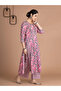 Mysamr Pink Viscose Cotton Kurta With Palazzo & Dupatta Set - VRN1016 | Pink - 2