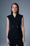 Anna Striped Vest - Black - 4