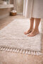 El Woven Bamboo Viscose Soft Yarn 70X140 cm P Plush H Rug Doormat White - 2