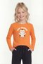 3-Piece Round Neck Print Detailed Long Sleeve 3-Piece Girls' T-Shirt - 3